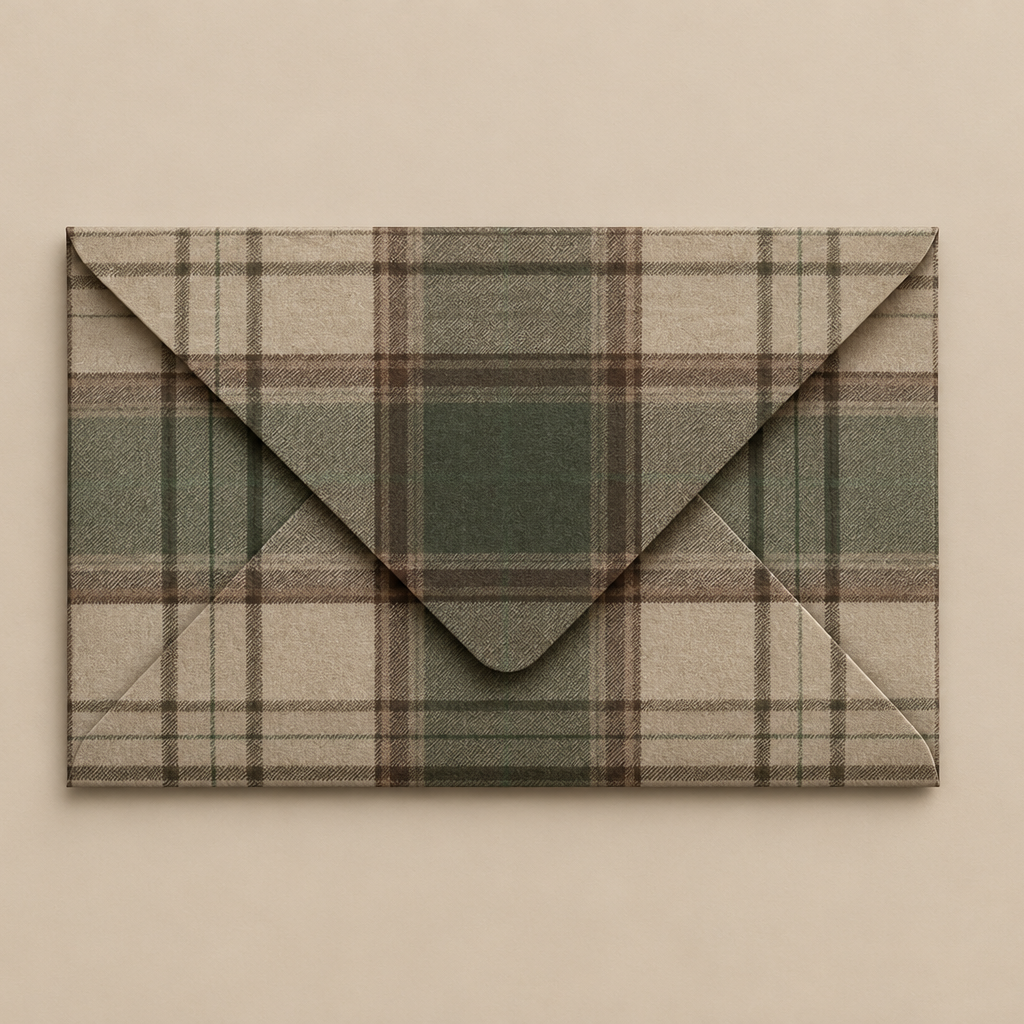 Classic Checkered Envelope