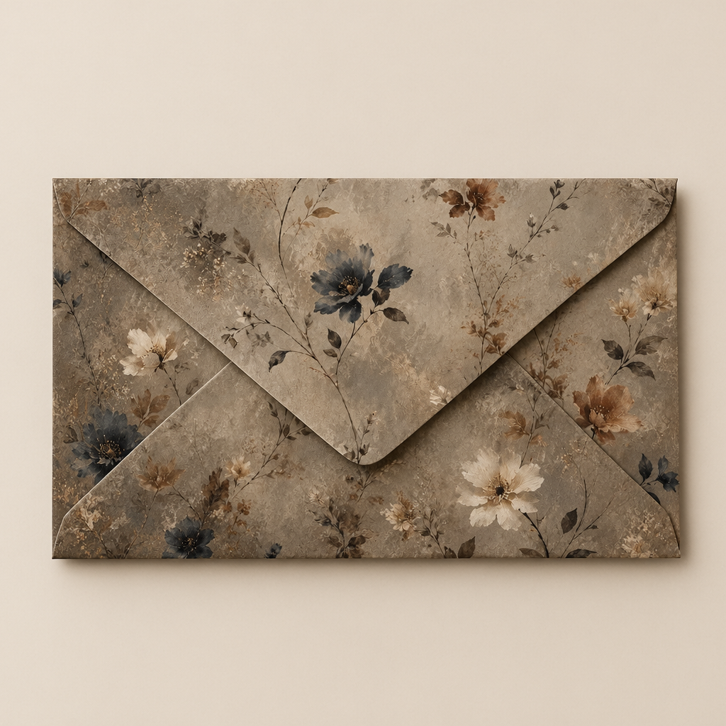 Vintage Botanica Envelope