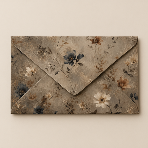 Vintage Botanica Envelope