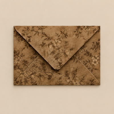 Botanical Vintage Envelope