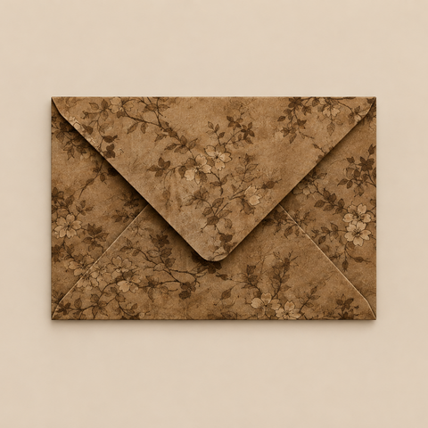 Botanical Vintage Envelope